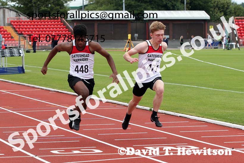 100 metres, 2021 Gateshead Tartan Games. Photo: David T. Hewitson/Sports for All Pics